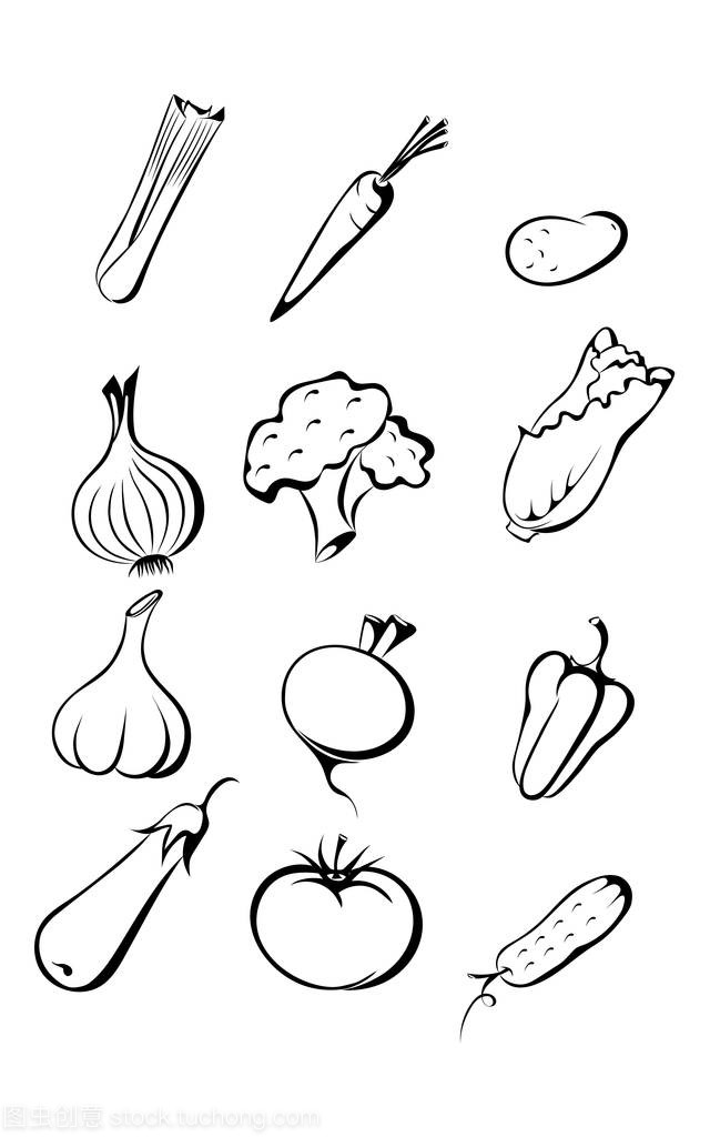 在外形風(fēng)格集的蔬菜